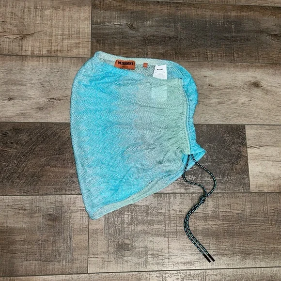 Brand new Missoni blue zig zag metallic mini skirt - Picture 3 of 5